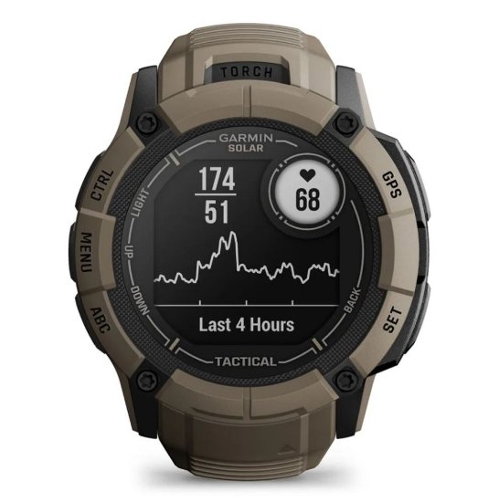 Pametni sat GARMIN Instinct 2X Solar Tactical Edition, HR, GPS, multisport, boja pijeska/boja pijeska