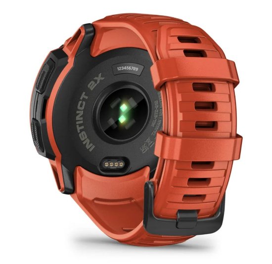 Pametni sat GARMIN Instinct 2X Solar, HR, GPS, multisport, crveni/crveni