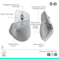 Miš LOGITECH MX Master 4, za Mac, optički, bežični, BT, bijeli