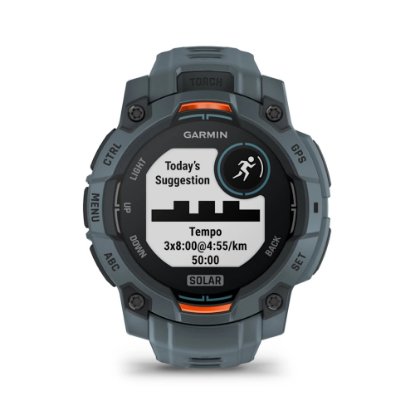 Pametni sat GARMIN Instinct 3 Solar 45mm, GPS, HR, pametne obavijesti, sivi