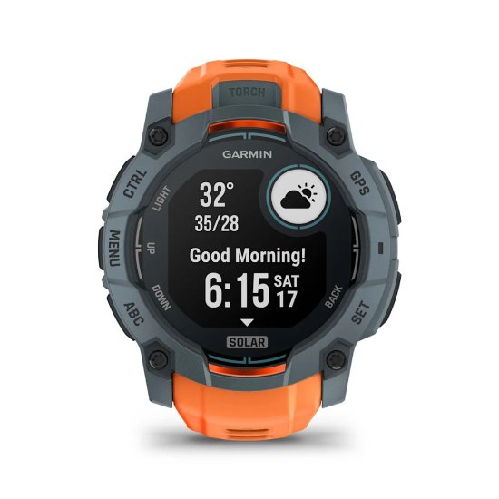 Pametni sat GARMIN Instinct 3 Solar 50mm, GPS, HR, pametne obavijesti, narančasti
