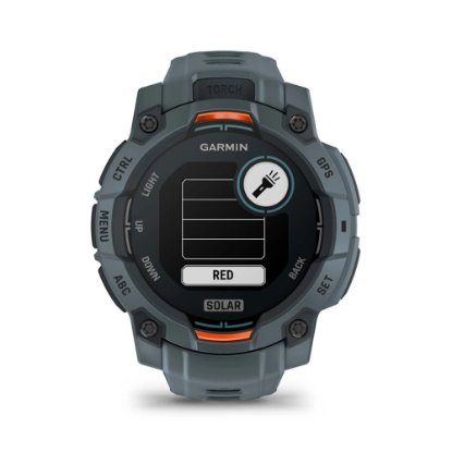 Pametni sat GARMIN Instinct 3 Solar 45mm, GPS, HR, pametne obavijesti, sivi