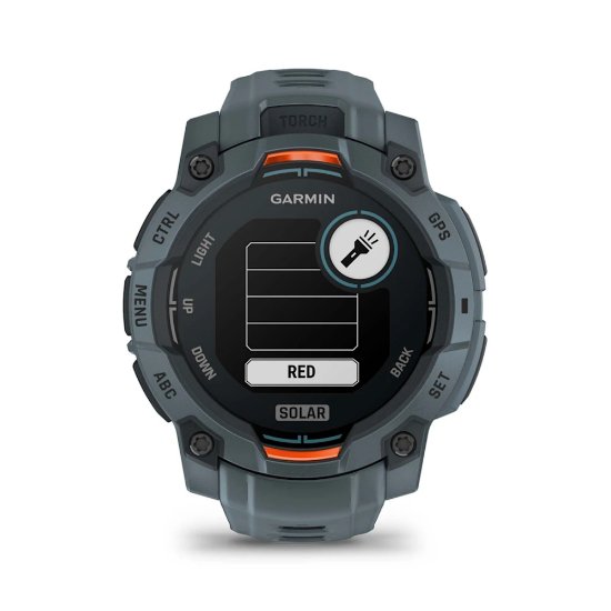 Pametni sat GARMIN Instinct 3 Solar 45mm, GPS, HR, pametne obavijesti, sivi