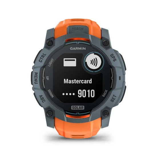 Pametni sat GARMIN Instinct 3 Solar 50mm, GPS, HR, pametne obavijesti, narančasti