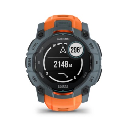 Pametni sat GARMIN Instinct 3 Solar 50mm, GPS, HR, pametne obavijesti, narančasti