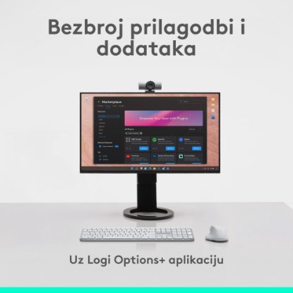 Miš LOGITECH MX Master 4, optički, bežični, BT, bijeli