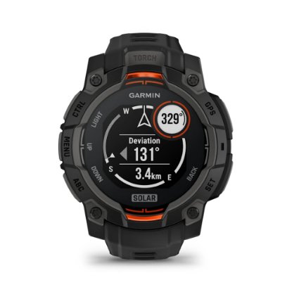 Pametni sat GARMIN Instinct 3 Solar 45mm, GPS, HR, pametne obavijesti, crni
