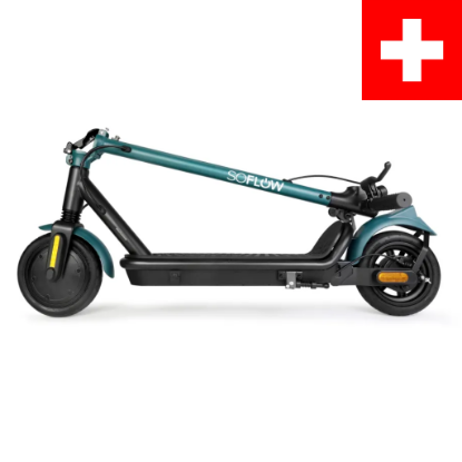 Električni romobil SOFLOW SO2 Zero, autonomija do 20km, brzina 25km/h, kotači 8,5",do 120 kg, crno-plavi