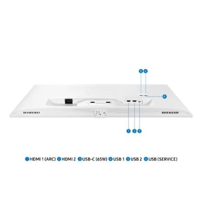 Monitor 32" SAMSUNG Smart LS32DM703UUXDU, 4K UHD, VA, 300cd/m2, 3000:1, USB-C, bijeli