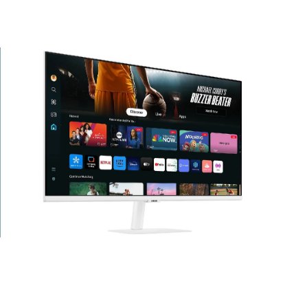 Monitor 32" SAMSUNG Smart LS32DM703UUXDU, 4K UHD, VA, 300cd/m2, 3000:1, USB-C, bijeli
