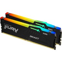 Memorija PC-44800, 32GB, KINGSTON Fury Beast KF556C40BBAK2-32 RGB, DDR5 5600MHz, kit 2x16GB