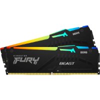 Memorija PC-44800, 32GB, KINGSTON Fury Beast KF556C40BBAK2-32 RGB, DDR5 5600MHz, kit 2x16GB