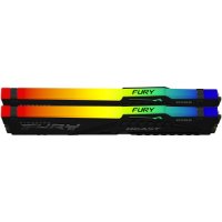 Memorija PC-44800, 32GB, KINGSTON Fury Beast KF556C40BBAK2-32 RGB, DDR5 5600MHz, kit 2x16GB