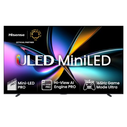 Mini-LED TV 100" HISENSE 100U7Q PRO, Smart TV, 4K UHD, DVB-T2/C/S2, USB, Wi-Fi, BT, crni - energetski razred D