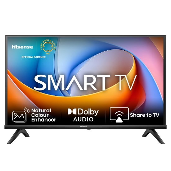 Mini-LED TV 40" HISENSE 40A4Q, Smart TV, FHD, DVB-T2/C/S2, USB, Wi-Fi, crni - energetski razred F