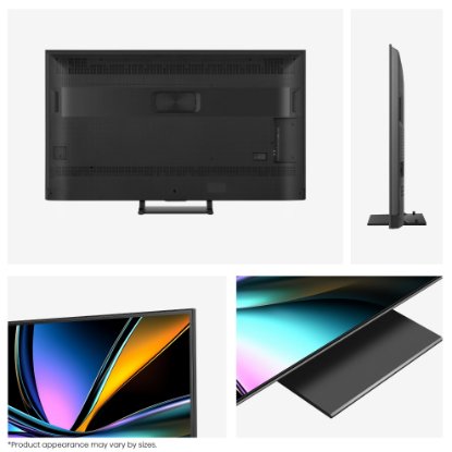 Mini-LED TV 75" HISENSE 75U7Q PRO, Smart TV, 4K UHD, DVB-T2/C/S2, USB, Wi-Fi, BT, crni - energetski razred D