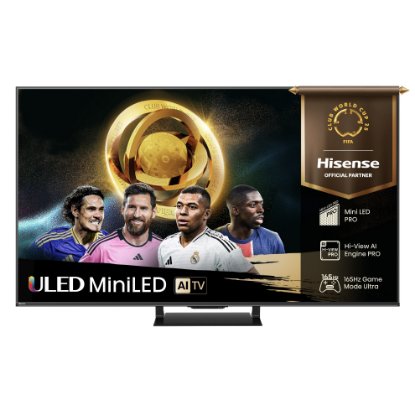 Mini-LED TV 75" HISENSE 75U7Q PRO, Smart TV, 4K UHD, DVB-T2/C/S2, USB, Wi-Fi, BT, crni - energetski razred D