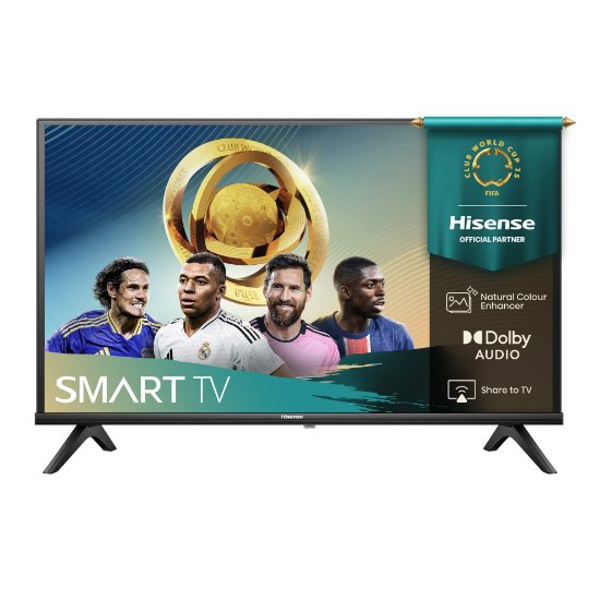 Mini-LED TV 32" HISENSE 32A4Q, Smart TV, HD, DVB-T2/C/S2, USB, Wi-Fi, crni - energetski razred F
