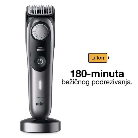 Aparat za šišanje/trimer BRAUN BT9441 +11 nastavaka, kosa, brada, crni