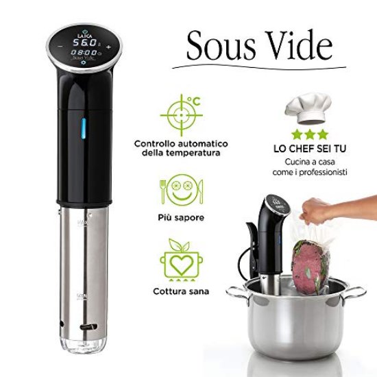 Uređaj za kuhanje na niskim temperaturama LAICA Sous Vide SVC 107, štapni, crni