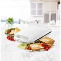 Toster DOMO DO9064C, aparat za sendviče XXL, 1800 W, 4 tosta, bijeli