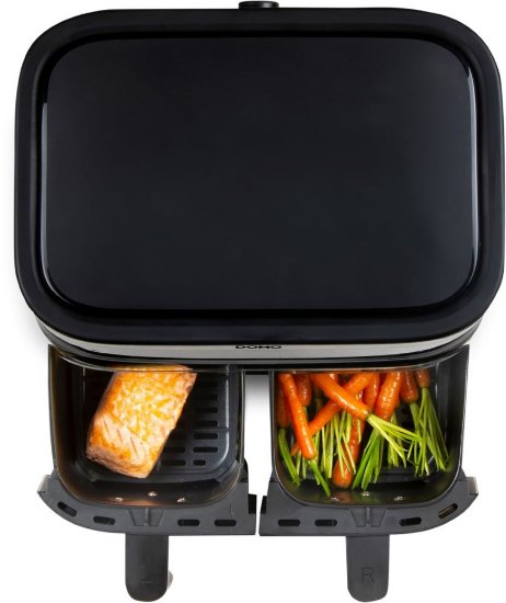 Friteza na vrući zrak DOMO DO537FR, 2850 W, DOUBLE ZONE 2 x 4 l, crna