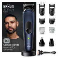 Aparat za šišanje/trimer BRAUN serija 7 7410, 10 u 1, kosa, brada, nos, plavi