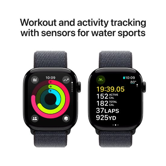 Pametni sat APPLE Watch S10 GPS, 46mm Jet Black Alu Case with Ink Sport Loop