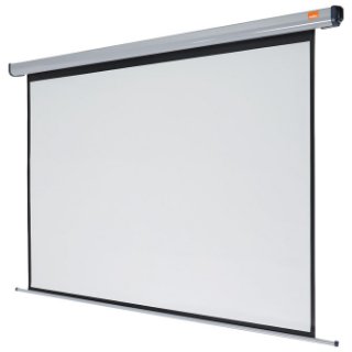 Platno za projektor E-VIEW ES200, 203 x 203 cm, 1:1, zidno, električno