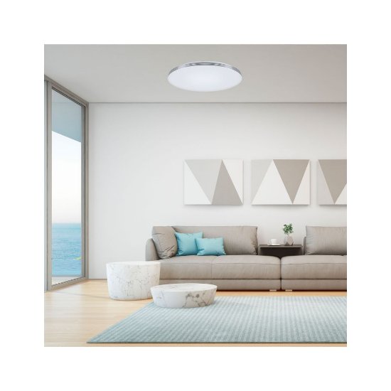 Stropna svjetiljka KSIX Boreal, RGBIC + CCT, 38,5 cm, 5600 lm