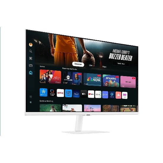 Monitor 32" SAMSUNG Smart LS32DM703UUXDU, 4K UHD, VA, 300cd/m2, 3000:1, USB-C, bijeli