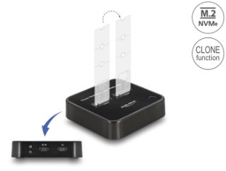 Docking station DELOCK, 2x M.2 NVMe PCIe a funkcijom kloniranja