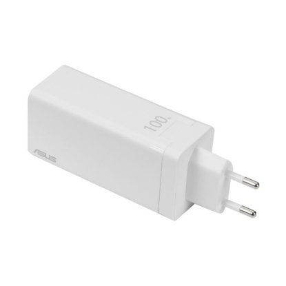 Kućni punjač ASUS AC100-02 GaN, 100W, 2xUSB-C, USB-A, US/EU/UK, bijeli