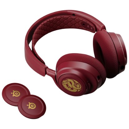 Slušalice STEELSERIES Arctis Nova 7 Dragon Edition, bežične, crvene