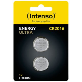 Baterije INTENSO CR2016, litijske, 3 V, 80 mAh, 2kom