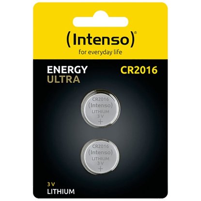 Baterije INTENSO CR2016, litijske, 3 V, 80 mAh, 2kom