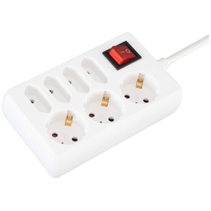 Naponska letva HOME, 3 + 4 utičnice, 1.0mm2, 1.5m, bijeli