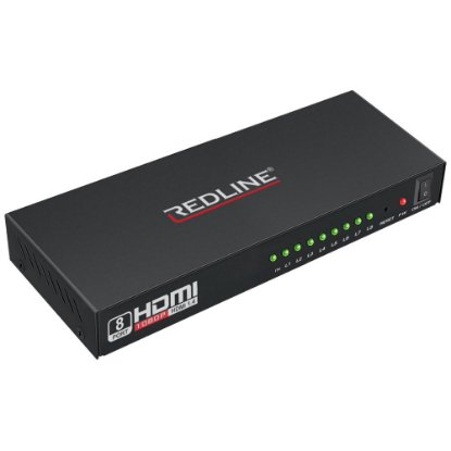 Razdjelnik HDMI REDLINE HS-8000, splitter, 8x HDMI Out, LED
