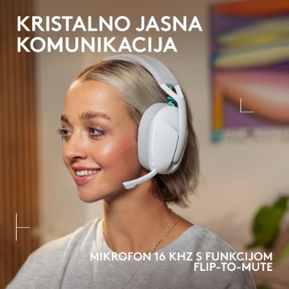 Slušalice LOGITECH Gaming G321, bežične, BT, USB, bijele
