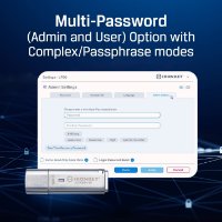 Memorija USB 3.2 FLASH DRIVE, 64GB, KINGSTON Ironkey Locker+ 50, IKLP50/64GB, XTS-AES enkripcija, srebrni