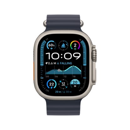 Pametni sat APPLE Watch Ultra2 v2 Cellular, 49mm Natural Titanium Case with Navy Ocean Band