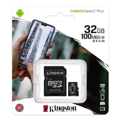 Memorijska kartica KINGSTON Canvas Select Plus Micro SDCS2/32GB, SDHC 32GB, Class 10 UHS-I + adapter