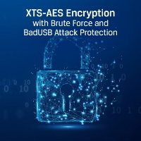 Memorija USB 3.2 FLASH DRIVE, 64GB, KINGSTON Ironkey Locker+ 50, IKLP50/64GB, XTS-AES enkripcija, srebrni