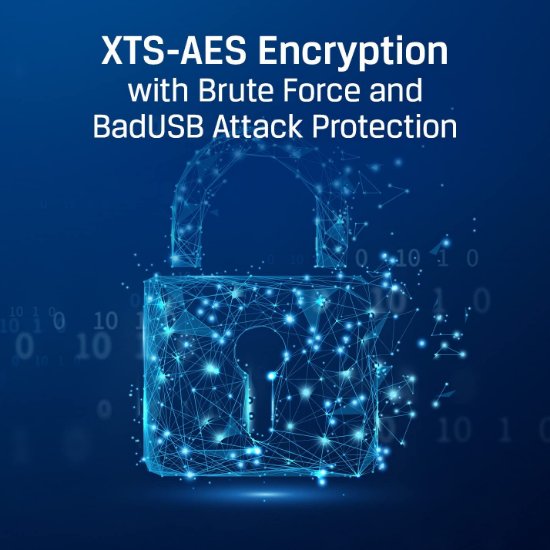 Memorija USB 3.2 FLASH DRIVE, 64GB, KINGSTON Ironkey Locker+ 50, IKLP50/64GB, XTS-AES enkripcija, srebrni