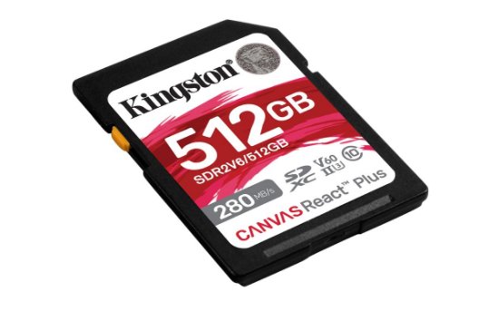Memorijska kartica KINGSTON MC Canvas React Plus SDR/512GB, SDXC 512GB, Class 10, UHS-II, U3, V60