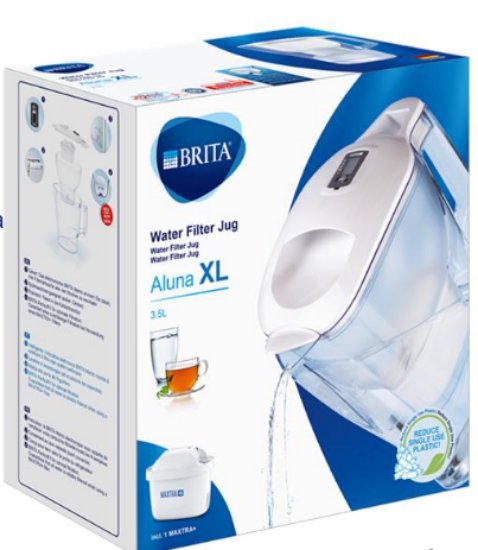 Vrč za filtriranje vode BRITA Aluna XL, 3,5 l, bijeli