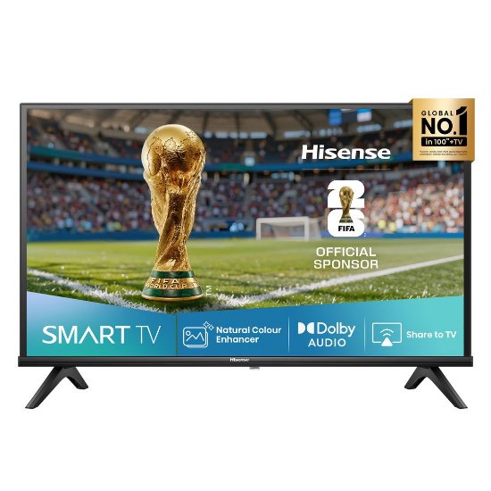 Mini-LED TV 40" HISENSE 40A4Q, Smart TV, FHD, DVB-T2/C/S2, USB, Wi-Fi, crni - energetski razred F