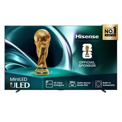 Mini-LED TV 85" HISENSE 85U7Q, Smart TV, 4K UHD, DVB-T2/C/S2, USB, Wi-Fi, BT, crni - energetski razred D