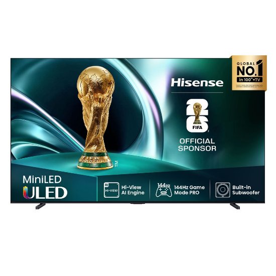 Mini-LED TV 85" HISENSE 85U7Q, Smart TV, 4K UHD, DVB-T2/C/S2, USB, Wi-Fi, BT, crni - energetski razred D