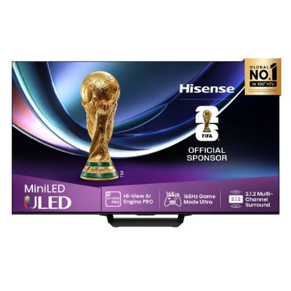 Mini-LED TV 85" HISENSE 85U7Q PRO, Smart TV, 4K UHD, DVB-T2/C/S2, USB, Wi-Fi, BT, crni - energetski razred C
